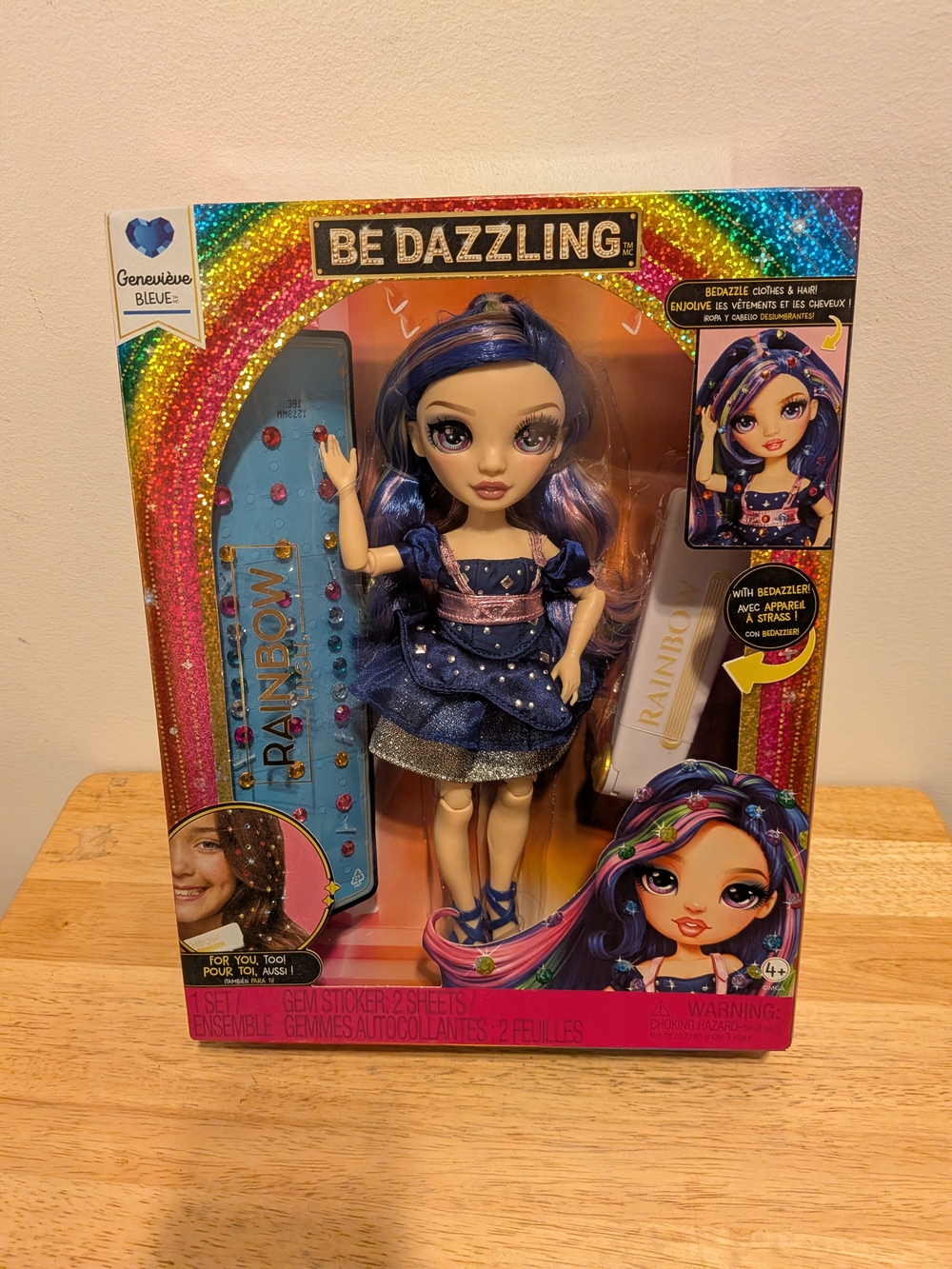 Be Dazzling Genevieve Blue Fashion Doll - Navy & Purple